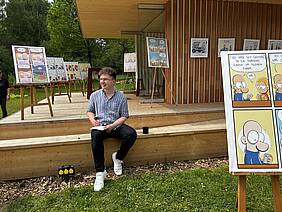 Maxim Seehagen am Pavillon der Regionen