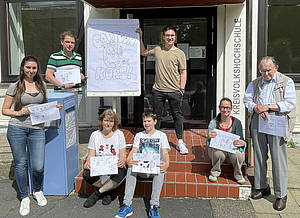 Cartoons zeichnen bei der KVHS. Foto: Privat