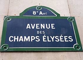 Straßenschild in Paris. Foto: Senger