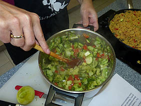 Kochen bei der KVHS. Foto: Senger