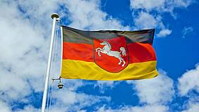 Flagge Niedersachsen. Foto: NDR