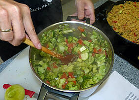 Kochen bei der KVHS. Foto: Senger