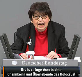 Inge Auerbacher. Quelle: ZDF